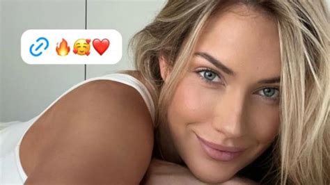 paige spiranac in a thong|Paige Spiranacs white top bedroom selfie will leave you breathless